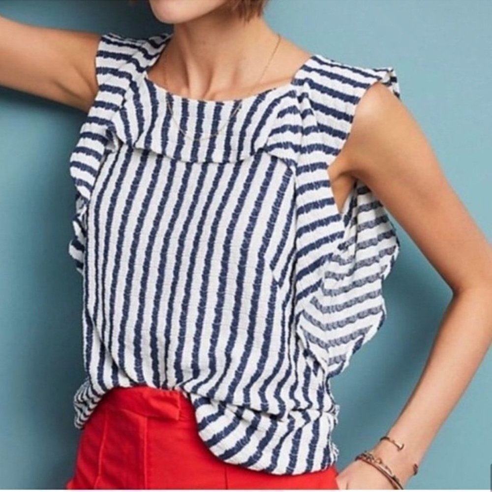 Striped Sleeveless Women's Top